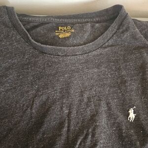 Polo by Ralph Lauren Men's Charcoal Long Sleeve Tee